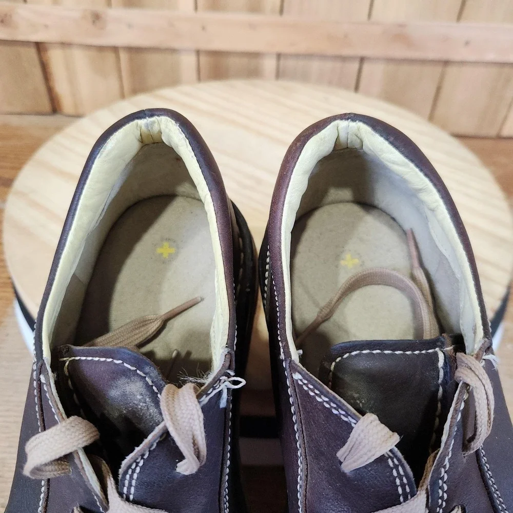 Dr. Martens Split Toe Shoes Mens 9 Brown Leather Casual Oxford Comfort Walking